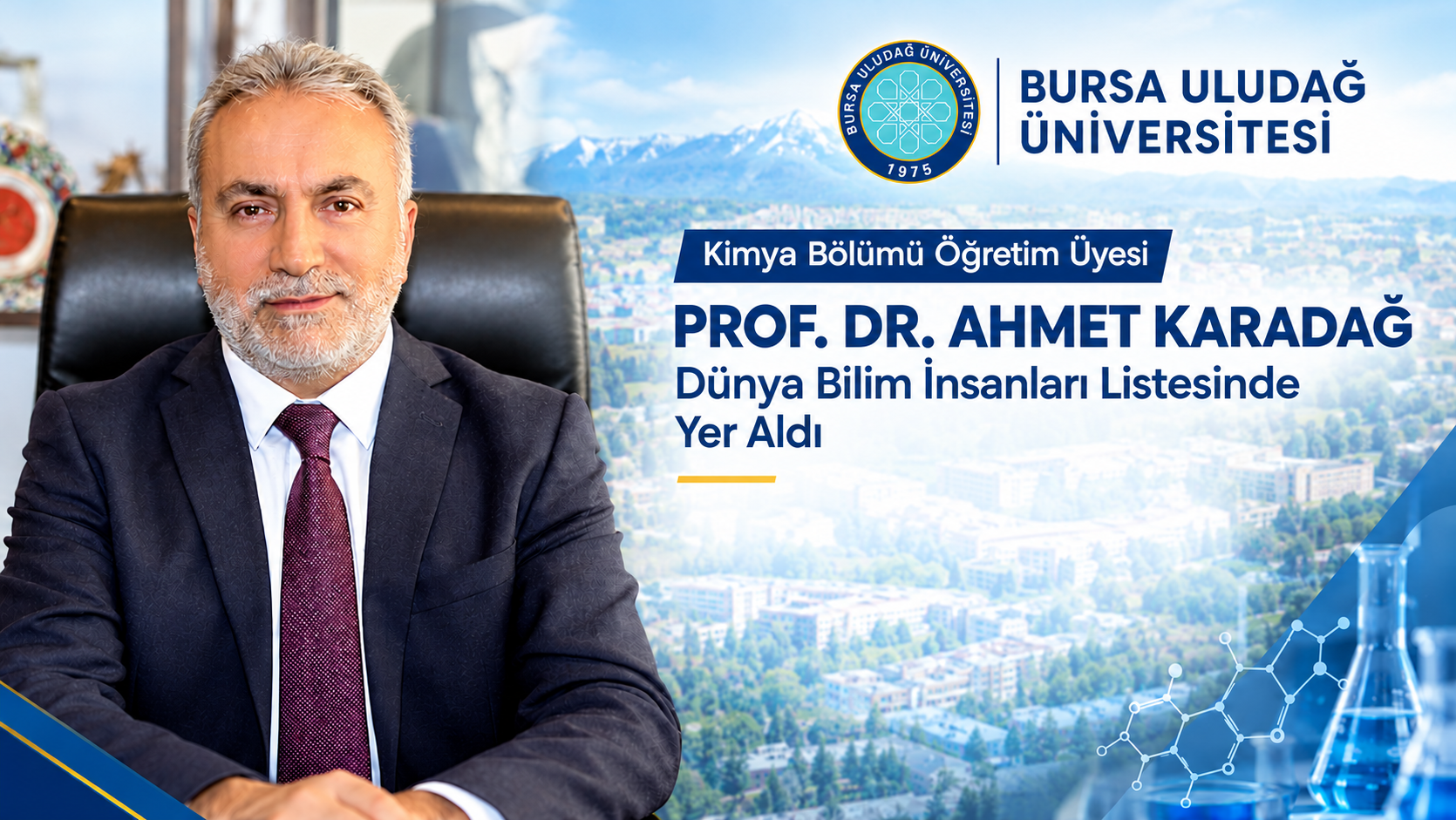 Prof. Dr. Ahmet Karadağ, Dünyanın En Etkili %2’lik Bilim İnsanları Listesinde Yer Aldı